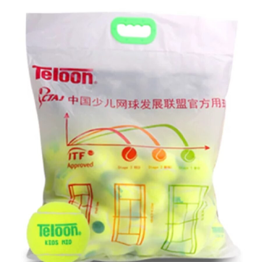 Teloon Tennis Ball Stage 1 Green Dot Kids Mid / ITF Approved