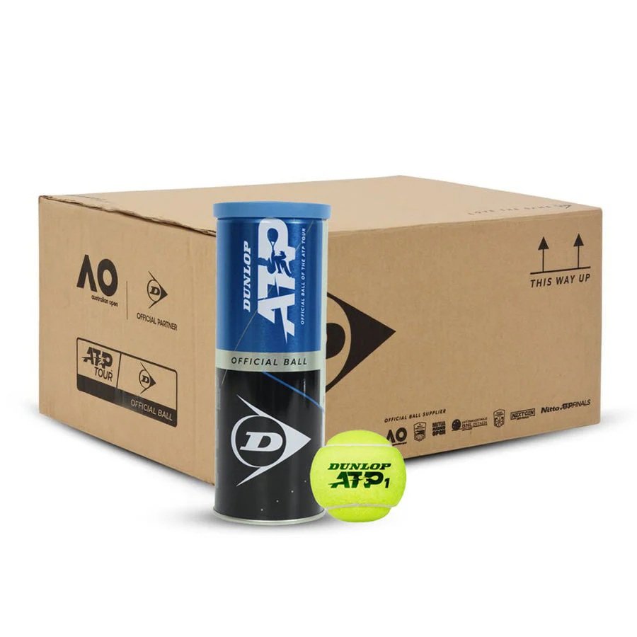 Dunlop ATP Official Tennis Ball / ITF Approved / 3 Balls In 1 Tube / 1 Carton / 24 Tubes 72 Balls