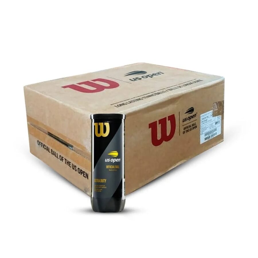 Wilson US Open Extra Duty Tennis Ball ITF Approved / 1 Carton / 24 Tubes / 72 Balls