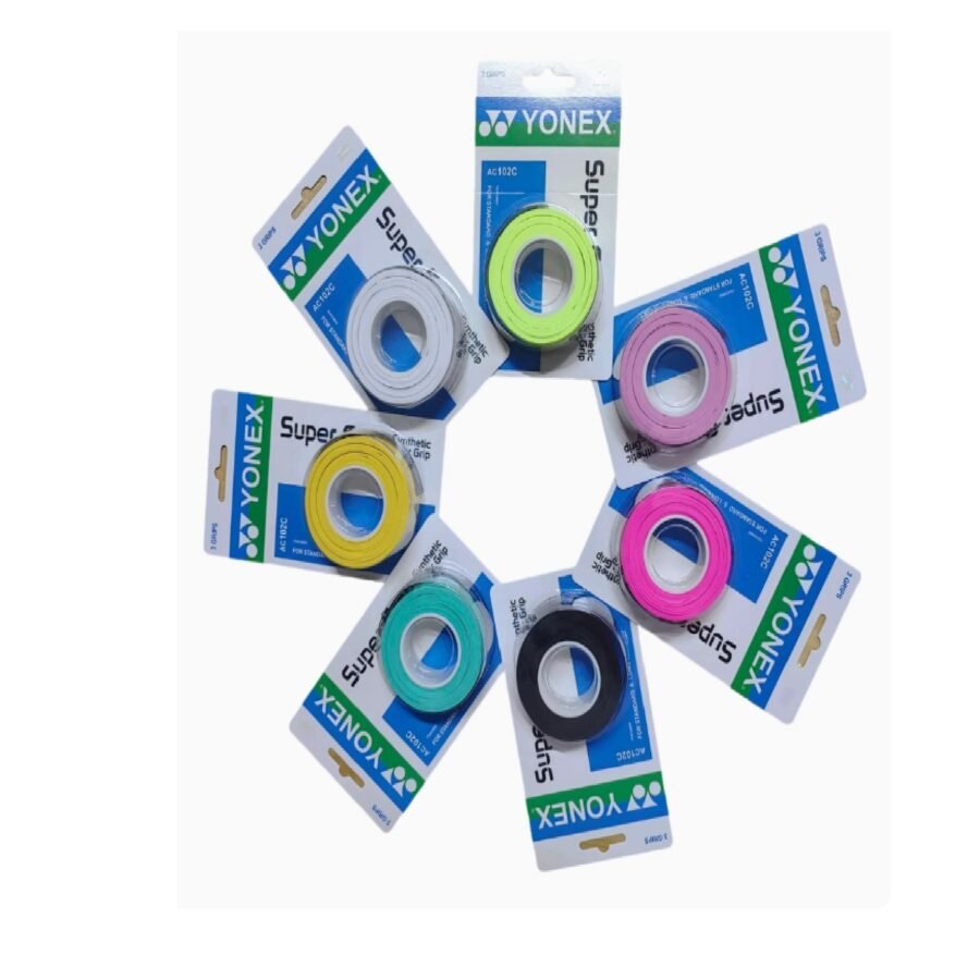 Yonex Overgrip Super Grap AC102C Tennis Squash Badminton / 0.6mm (3 Pcs/Pack)